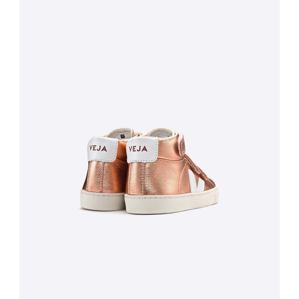 Veja ESPLAR MID LEATHER Hoog Kinderen Goud | BE 681ILH